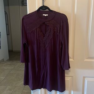 Maurices Purple Lace Sweater, Size 1xl